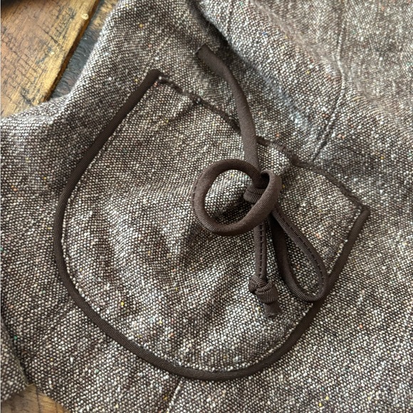 Vintage-inspired Women's Tweed Blaze  Chic Brown Women's Blazer - Picture 5 of 8